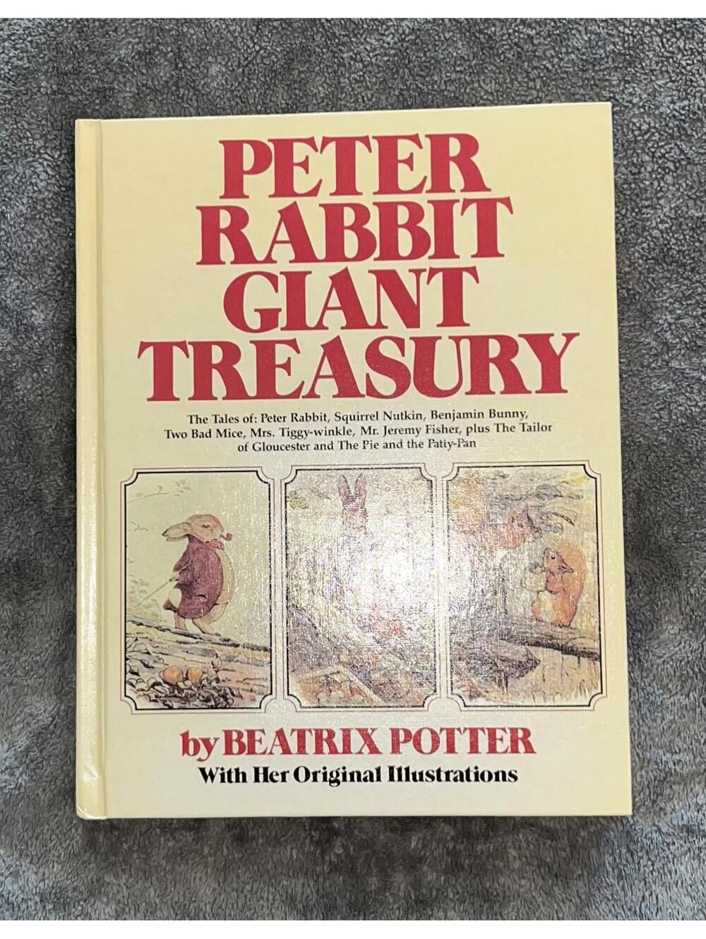 Giant Treasury of Peter Rabbit Beatrix Potter Vintage Hardcover Book 1980